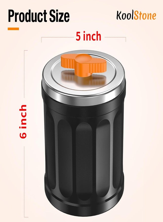 KoolStone Rock Tumbler Barrel Extral Large Capacity 3.5 Lbs 5 x 6 inch, Rubber Material, with Durable Leak-proof Lid - Image 3